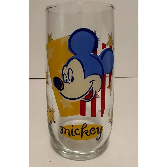 DISNEY/Anchor Hocking "MICKEY MOUSE" Glass-Excellent Condition-6 inches. - Picture 1 of 7